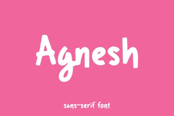 Agnesh: A Bold Handwritten Font for Modern Web Design Projects