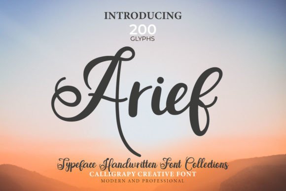 Arief: The Handwritten Font for Makers