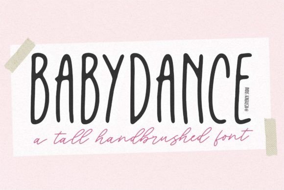 Babydance: A Charming Script Font for Crafters