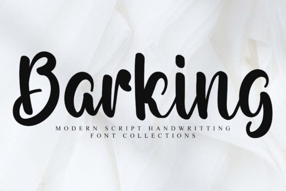 Barking: A Stylish Script Font for Digital Design Projects