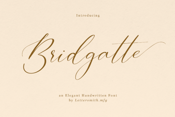 Bridgatte: The Elegant Handwritten Font for Crafters