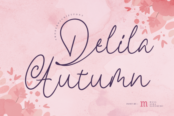Delila Autumn: A Modern Script Font for Web Design