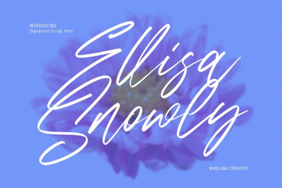 Ellisa Snowly: A Premium Script Font for Brands