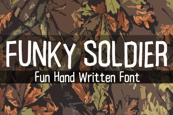 Funky Soldier: A Playful Handwritten Font for Editorial Design