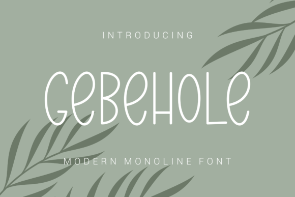 Gebehole: A Handwritten Font for Authentic Branding