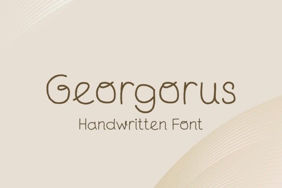 Georgorus: A Handwritten Font That Elevates Branding Projects with Personality