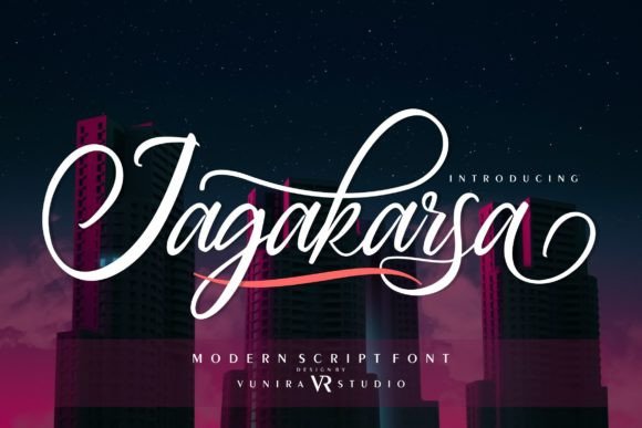 Jagakarsa: A Dazzling Script Font for Editorial Design