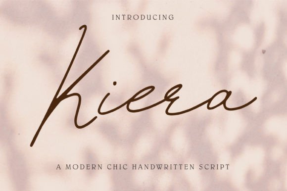 Kiera: A Handwritten Font for Editorial Design
