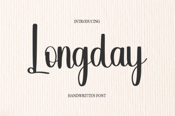 Longday: The Handwritten Font for Modern Brands