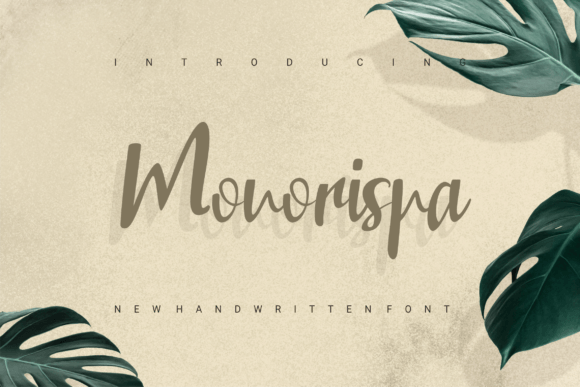 Monorispa: A Romantic Handwritten Font for Authentic Branding Projects