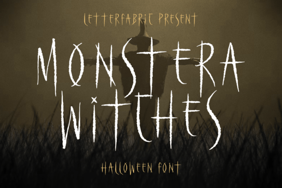 Monstera Witches: A Spooky Script Font for Editorial Design