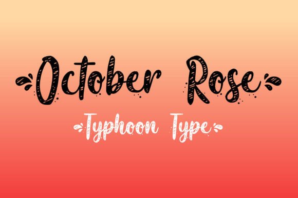 October Rose: A Handwritten Font That Brings Charm to Every Craft