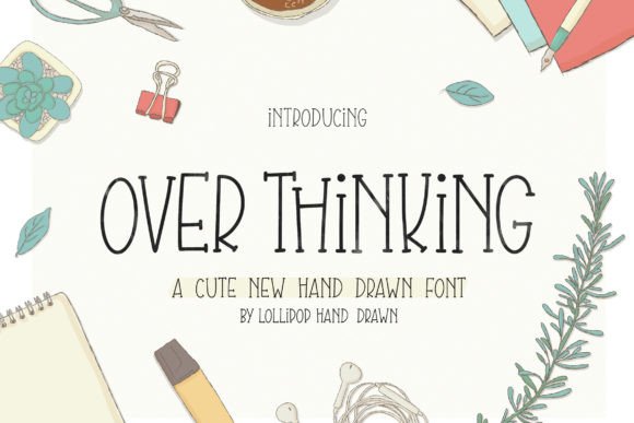 Overthinking: A Quirky Handwritten Font for Web Design