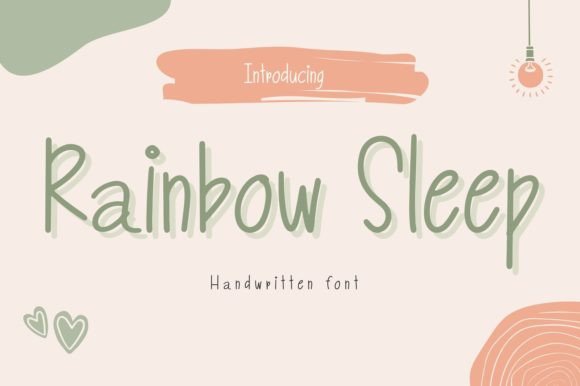 Rainbow Sleep: A Playful Handwritten Font for Web Design