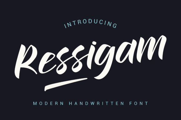 Ressigam: A Handwritten Font That Elevates Small Business Branding