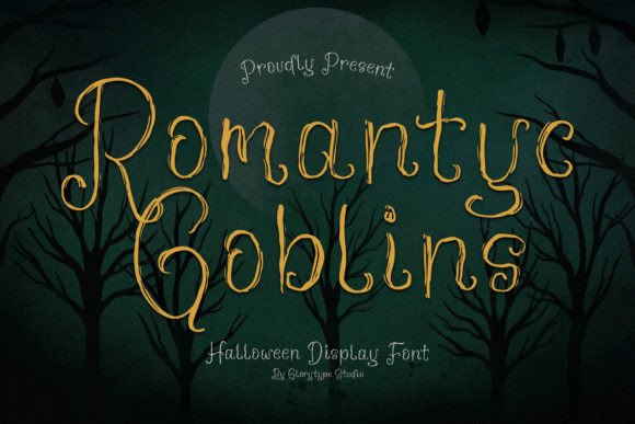 Romantyc Goblins: A Halloween Script Font for Cohesive Branding