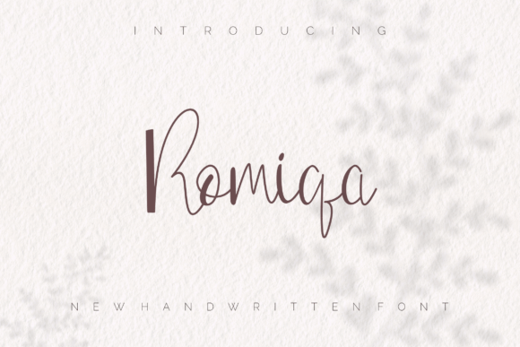 Romiqa: A Premium Handwritten Font for Web Design