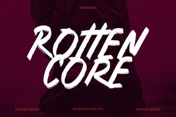Rotten Core: A Slant Handwritten Brush Font Review