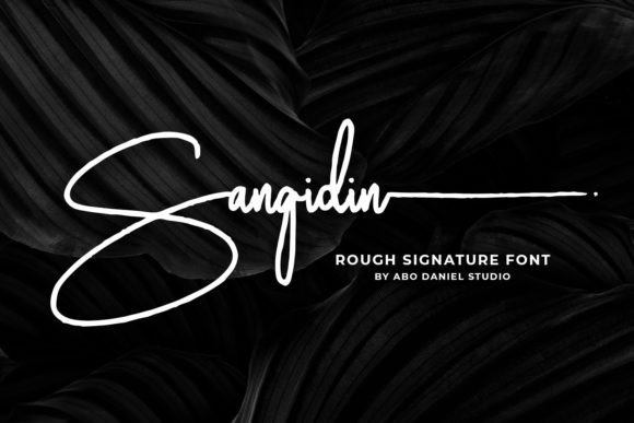 Sangidin: A Rough Signature Font for Web Design
