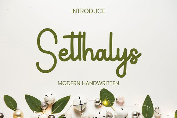 Setthalys: The Elegant Script Font for Your Brand