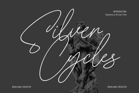 Silver Cycles: A Handwritten Font for Authentic Branding