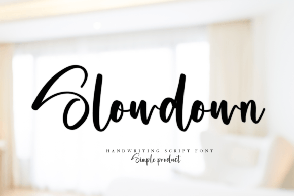 Slowdown: A Handwritten Font for Modern Web Design