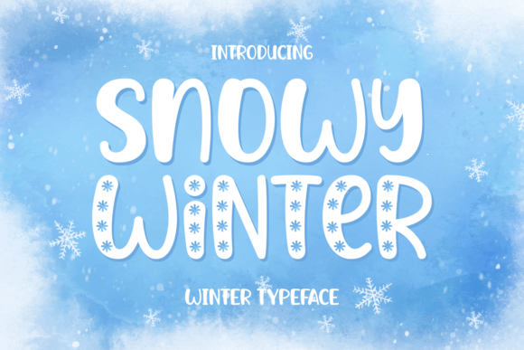 Snowy Winter Font: Elevate Your Brand with a Touch of Frosty Elegance