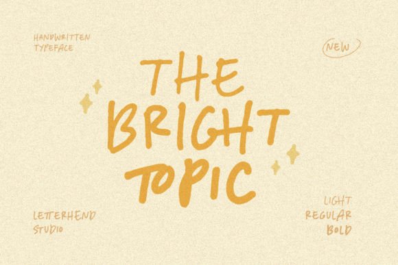 The Bright Topic: A Joyful Font That Elevates Your Campaigns