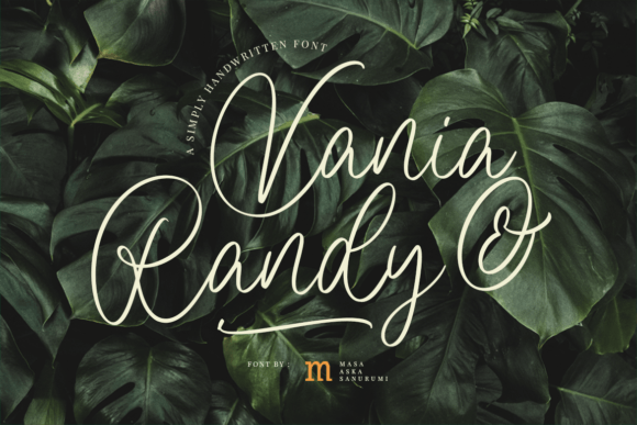 Vania and Randy: A Modern Script Font for Crafters and Product Designers